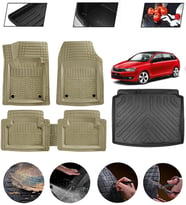 Skoda Rapid Spaceback 2012 Sonrası Uyumlu Paspas Araca Özel Bagaj Havuzu MBS Bej