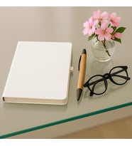 Kişiye Özel Defter 96 yaprak a/5 -Bambu Kalem (Beyaz)
