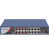 HIKVISION 16port PoE 130w 10/100 Yönetilemez Switch DS-3E0318P-E/M(B)