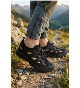 Humtto 160-650221A Erkek Outdoor Sandalet Siyah