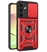 Galaxy A26 Kılıf Pars Lens Yüzüklü Silikon - Kırmızı