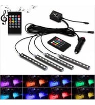 Müziğe Sese Duyarlı Ayak Altı Led Kumandalı RGB Ayak Aydınlatması 8 Renk 12V