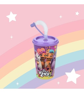 My Little Pony Kapaklı Pipetli Bardak 400 ml.