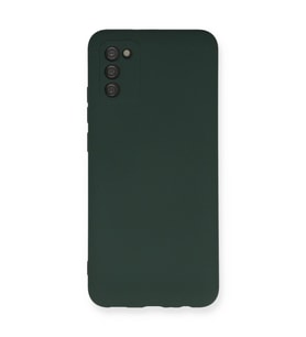Galaxy A03s Kılıf Nano İçi Kadife - Koyu Yeşil