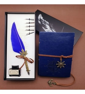 Dodes Deri Defter ve Tüylü Kalem