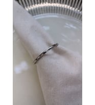 12 Adet Gümüş Metal Peçete Halkası