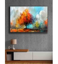Koç stüdyo Modern tasarım kanvas tablo 50x70 (Çok Renkli)