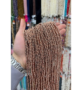 Hematit Taşı Küre Kesim Antik Bakır 5mm Doğal Taş Dizi