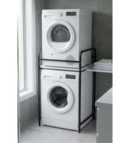 Çamaşır Makinesi Dolabı Raf Metal Düzenleyici Organizer 2 Katlı Banyo Rafı Çok Amaçlı Dolap 262