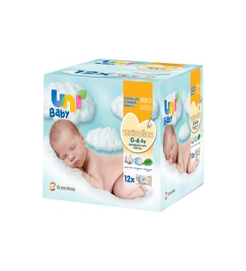 Uni Baby Yenidoğan Islak Mendil 12x40 Adet