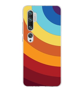 Xiaomi Mi Note 10 Uyumlu Kapak Renk Cümbüşü Tasarımlı Şeffaf Silikon Kılıf