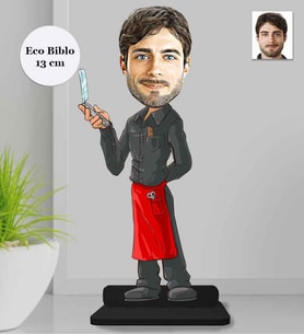 Kişiye Özel Berber Erkek Ahşap Eco Biblo -3