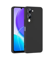 Vivo Y04 Kılıf Lansman Tasarım İç Yüzeyi Kadife Silikon (Siyah)
