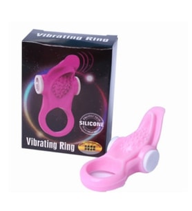 Silicone  Güçlü Titreşimli Penis Halkası Pembe