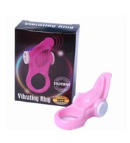 Silicone  Güçlü Titreşimli Penis Halkası Pembe