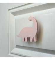 Pomerol Pembe Dino 3 Dolap Kulpu-Çocuk Odası, Mutfak ve Banyo İçin Modern, Sevimli ve Dayanıklı Mobilya Kulp