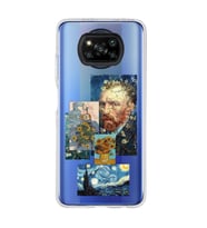 Poco X3 Pro / X3 NFC Uyumlu Van Gogh ve Sanatsal Tablolar Tasarımlı Şeffaf Telefon Kılıfı