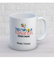Kişiye Özel Meslek Teknoloji Tasarımı Öğretmeni Hediyelik Kupa Bardak