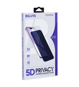 Apple iPhone 17 Pro Max Bilvis 5D Privacy Diamond Hayalet Cam Ekran Koruyucu