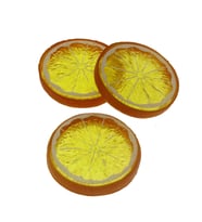 10 Adet 5cm Plastik Portakal Dilimi (STD)