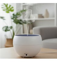 Yarım Küre Tasarımlı USB Işıklı Mini Masaüstü Aroma Difüzör – 150 ml Sessiz Nemlendirici