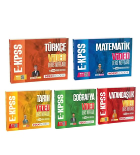 İndeks Akademi 2026 EKPSS Video Ders Notları Seti 5 Kitap