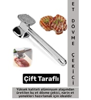 Ergonomik Tutuş Mutfak Et Kıyma Köfte Yüksek Kaliteli Dayanıklı Pratik Çift Taraflı Et Dövme Çekici