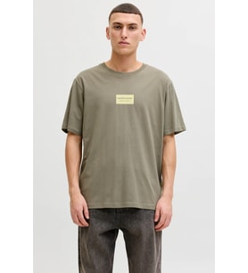 Jack & Jones JJFRANK Erkek Tişört Bisiklet Yaka Kısa Kollu (Haki)