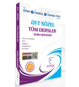 Karekök Yayıncılık AYT Tüm Dersler Soru Bankası Sözel Yeni