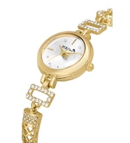 Polo Air Geometrik Desen Lüx Taşlı Kadın Kol Saati Gold Renk PL-1580B1x (Altın)