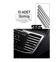 Araç Içi Klima Havalandırma Izgarası Krom Trim Seti Film Şerit Havalandırma Izgarası Krom Trim Şerit
