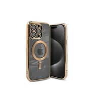 Iphone 15 Kılıf Kross Magneticsafe Kapak - Gold