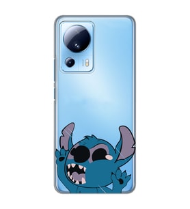 Xiaomi Mi 13 Lite Uyumlu Stitch Desenli Şeffaf Telefon Kılıfı