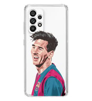 Samsung Galaxy A33 Uyumlu Lionel Messi Tasarımlı Şeffaf Telefon Kılıfı