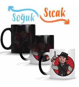 John Marston Vault Boy Sihirli Kupa Bardak Porselen