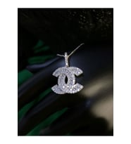 Gümüş Kolye - C&c Model Zirconia Taşlı Beyaz Renk 925 Ayar Gümüş Kolye Sarı,roze Seçeneği
