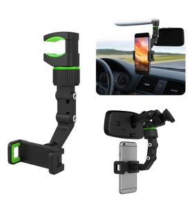 360 Derece Dönebilen Evrensel Dkiz Aynası Araç Telefonu Tutucu