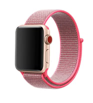 Apple Watch 40mm Uyumlu Kordon Hasır Örgü Cırt Cırtlı Terletmeyen Zore KRD-03 Kumaş Kayış