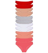 12 adet Süper Eko Set Likralı Kadın Slip Külot Set 5