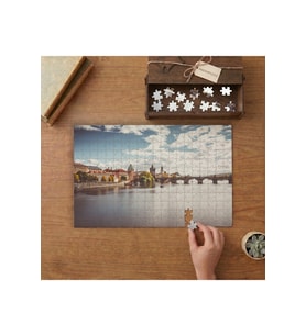 Charles Köprüsü Pra Tasarımı 240 parça Ahşap Puzzle Ahşap Kutuda MP00192
