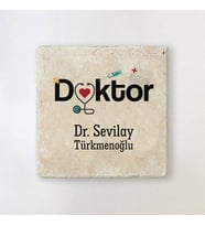 Kişiye Özel Doktorlara Özel Taş Bardak Altlığı