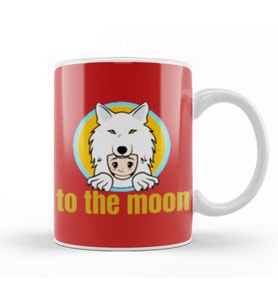 Saitama Coin To The Moon Kupa Bardak Porselen