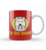 Saitama Coin To The Moon Kupa Bardak Porselen