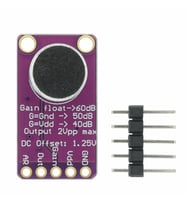 Max9814 Amplikatörlü Analog Mikrofon Modülü Ses Algılama Sensörü