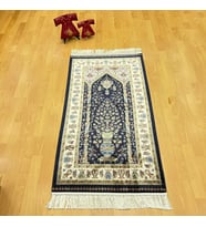 Mihraplı Ağaç Hayatı Desenli 70x120 CM İpek Seccade