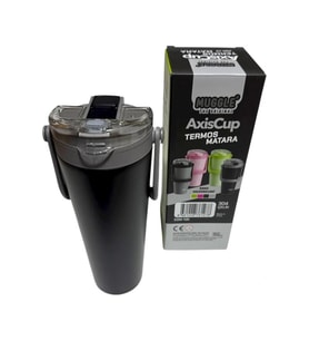 MUGGLE SSM-105 PASLANMAZ ÇELİK PİPETLİ/PİPETSİZ KULLANIM ÇİFT KAPAKLI 7000ML KARMA RENKLİ MATARA/TER