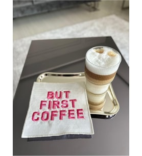 Linda Mia But First Coffee Desenli Kokteyl Peçete