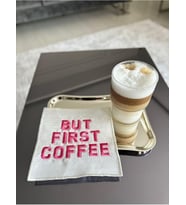 Linda Mia But First Coffee Desenli Kokteyl Peçete