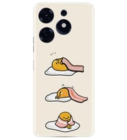 Spark 10 Pro Kılıf Resimli Desenli Baskılı Silikon Sweety Egg 1322