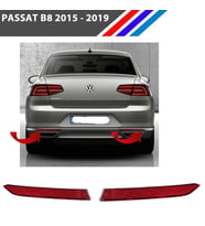 Passat B8 Sedan Arka Tampon Reflektörü Dış Sağ Sol Takım